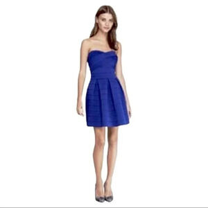 Express women's M blue bandage strapless fit + flare dress  Retro Y2K Feminine